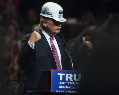 Trump dons miner hat