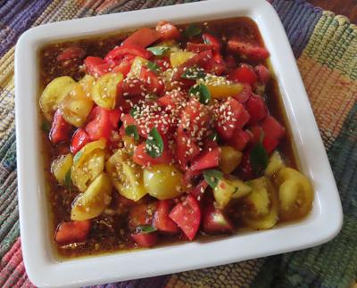 FarmersTableAug282024SesameTomatoSalad