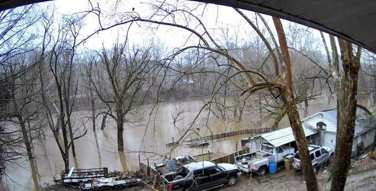 Coal River flooding in Tornado