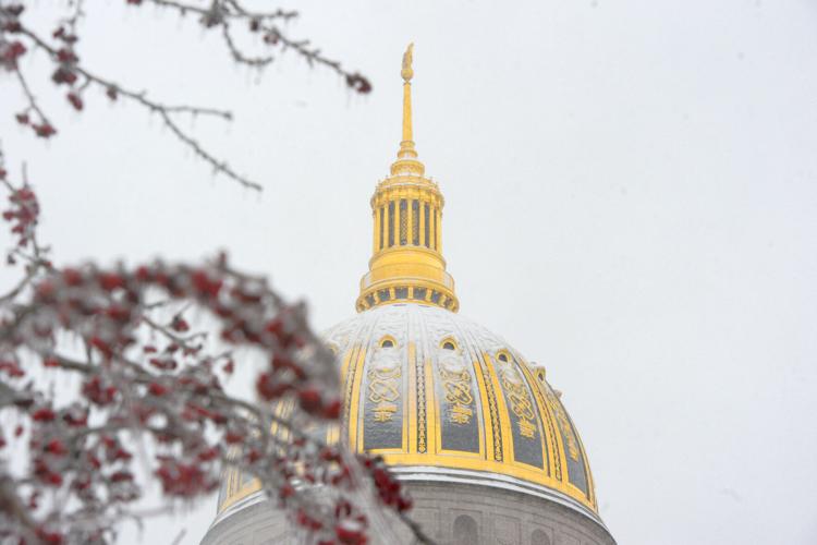 WV Capitol Dome with Snow