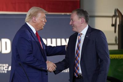 Donald Trump and Lee Zeldin