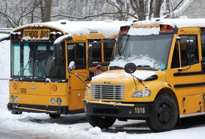 School bus at Kanawha County Schools