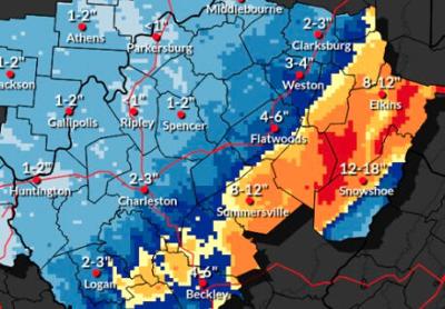 Winter storm warning through 1 a.m. on Feb. 24, 2026